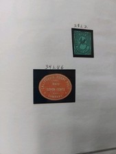 LOCAL STAMPS.  CITY EXPRESS. 28L2 AND  CAL. PENNY POST  34LU6 CUT. Fakes?