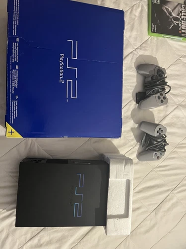 Sony PlayStation 2 Console - Black (SCPH-39001) Retro Games Remote All Works