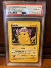 1999 Pokemon Base Set Unlimited Yellow Cheeks, #58 Pikachu, PSA 8