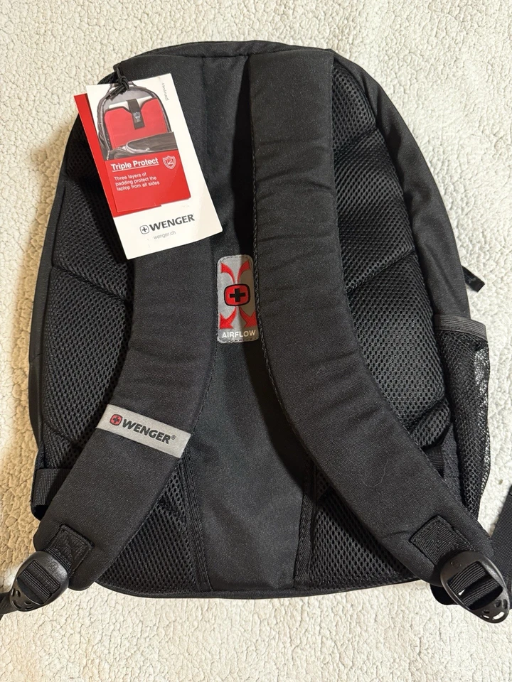 "Nuevo Con Etiquetas Wenger Swiss Gear 16"" Carga Laptop Mochila Tablet Bolsillo" Foto 3 de 4
