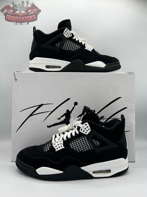 Air Jordan 4 Retro White Thunder Men s Size 9.5 Pre-Owned FQ8138-001