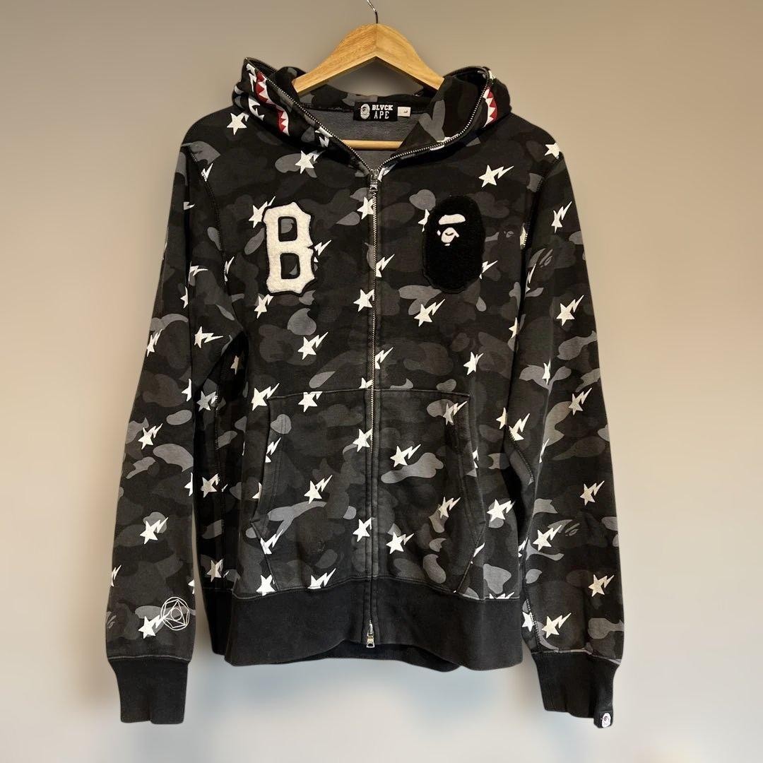 BAPE × BLACK SCALE HOODIE L 310644