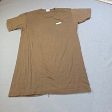Vintage Fruit of the Loom Brown T-Shirt Made in USA Distressed Cotton Mens M