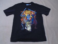 Star Wars Vintage Clone Wars 3D Graphic T Shirt Black Youth M