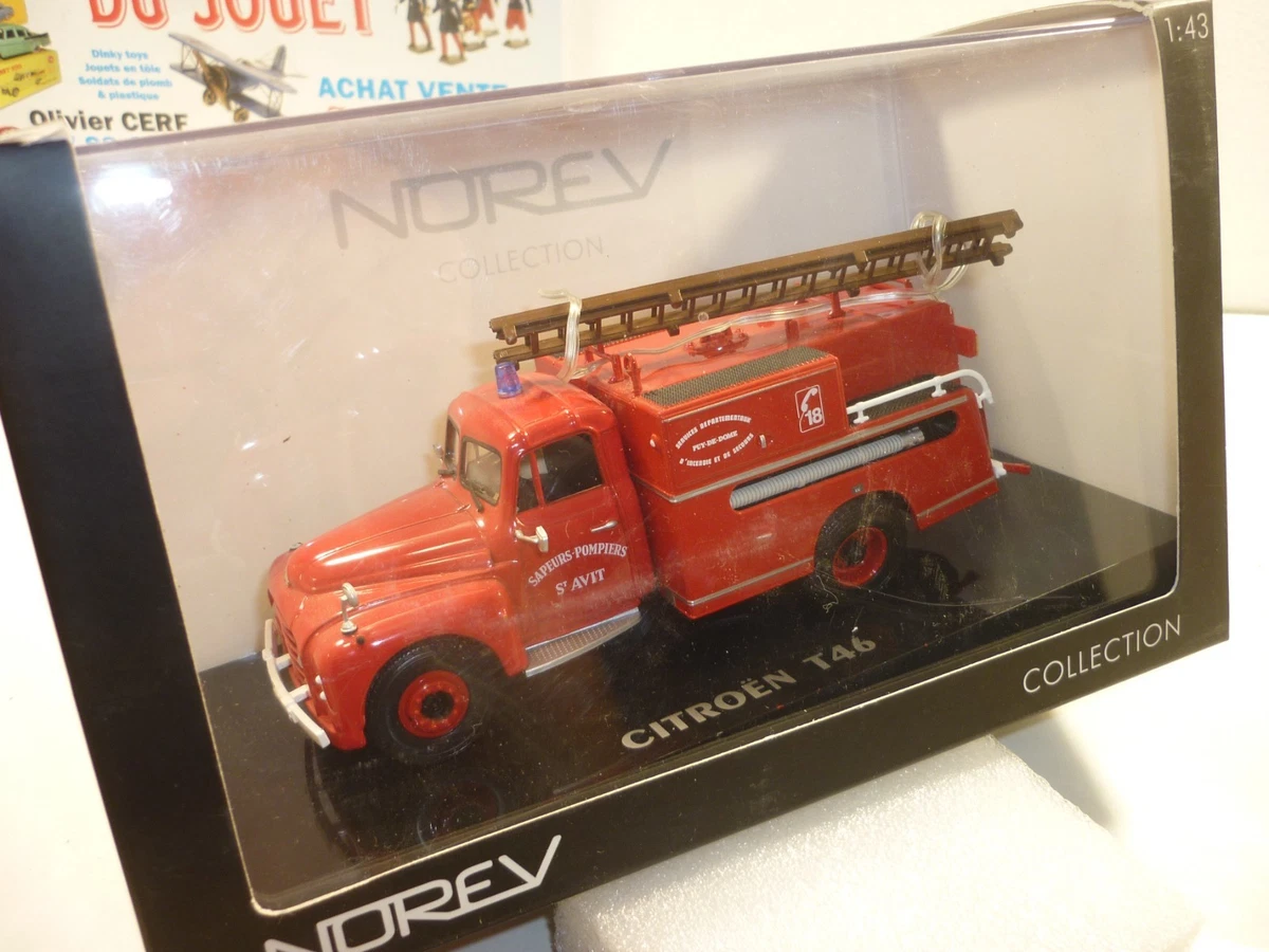 Miniature CCC 1/50 Fourgon Pompe Tonne Citroën T 46 FPT Guinard - Pompiers 1959