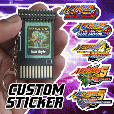 [CUSTOMIZABLE] MegaMan Battle Network / Rockman.EXE Battle Chip - 4/4.5/5 - DIP