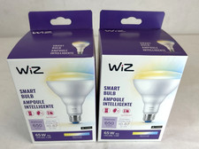 Lot of 2 -Wiz 65W Equivalent BR30 Medium Smart LED Light Bulb 604272-FREE S/H