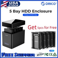 ORICO USB3.0/Type C 2/5 Bay Hard Drive Enclosure 3.5" SATA HDD DockingStation