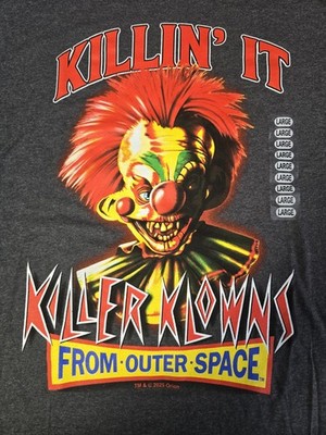 NWT OFFICIAL KILLER KLOWNS FROM OUTER SPACE T-Shirt L Tee Shirt Large Super Soft