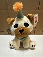 Hallmark Pug Puppy Dog Plush Birthday Pugs 10" w/ Tags Stuffed Animal BRAND NEW