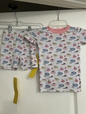 Stitchy Fish Short Sleeve/pant Pajama Set 4T NWT
