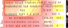 YES AUG. 29, 1984 TOUR FOREST HILLS STADIUM CONCERT TICKET STUB No. 1 / EX 2 NMT