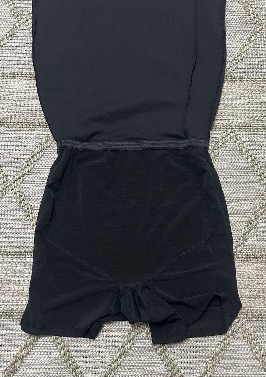 Popilush Faux Leather Pencil Skirt  XL Black Built in Shapewear NWT Side Split image 10