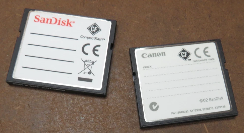 2 1 CANON Compact Flash Card FC-32MH High Speed Memory Card 1 Sandisk 15MB 2GB - Image 2 of 2