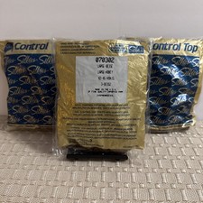 Vtg 1980's Silkies Control Top Pantyhose Large 070302 Beige Panty Hose Lot Of 3