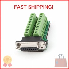 uxcell DB15 D-SUB VGA 15pin Female Adapter Jack Terminal Break Out PCB Board