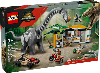 LEGO® Jurassic World Raptor Titanosaurus Tracking Mission 76973