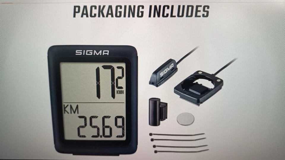 SW-0223 Sigma BC 5.0 WL,WIRED Fahrradcomputer mit 5 Funktionen,schwarz B-WARE - Bild 2 von 4