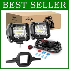 Tow Hitch Mounting Brackets - 2 Inch, 60W LED Pods