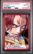 Shanks Leader OP09-001 Alt Art PSA 10 - One Piece Emperors in the New World EN