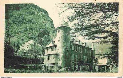 Old postcard - 31 - Cierp - The Castle and the Convent - Condition stains and