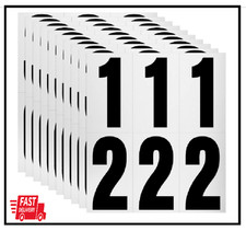 60 Numbers, Reflective Adhesive Mailbox Number Pack, 3", Waterproof Number Stick