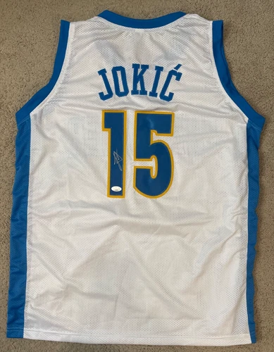 Nikola Jokic The Joker Denver Nuggets Signed Basketball Jersey JSA COA