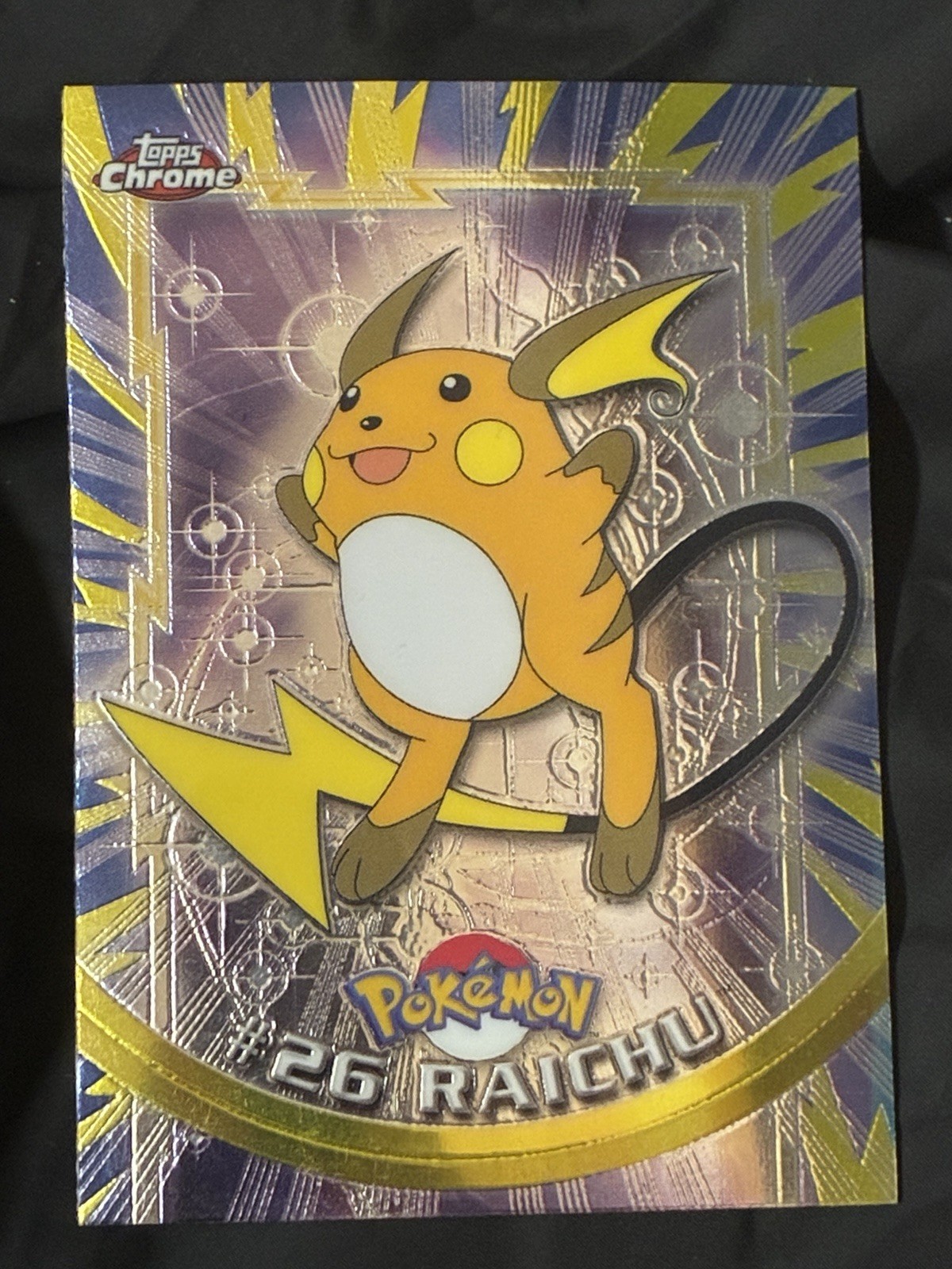 2000 Topps Chrome Pokémon Raichu #26 TV Animation Edition