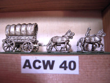 10mm ACW minatures,#40/41, Editions Brokaw, 2 supply wagon sets in kepi or hat  