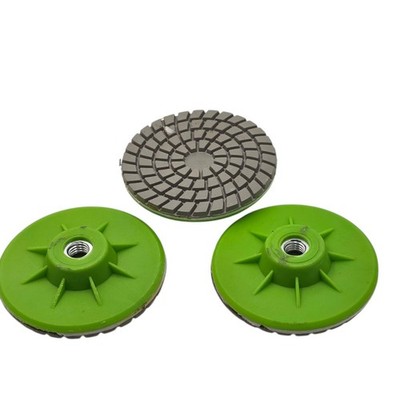 3 Stück 80 mm Schleifen Polierpad Nass Trocken Schleifscheibe Schleifmittel Marmor Granit