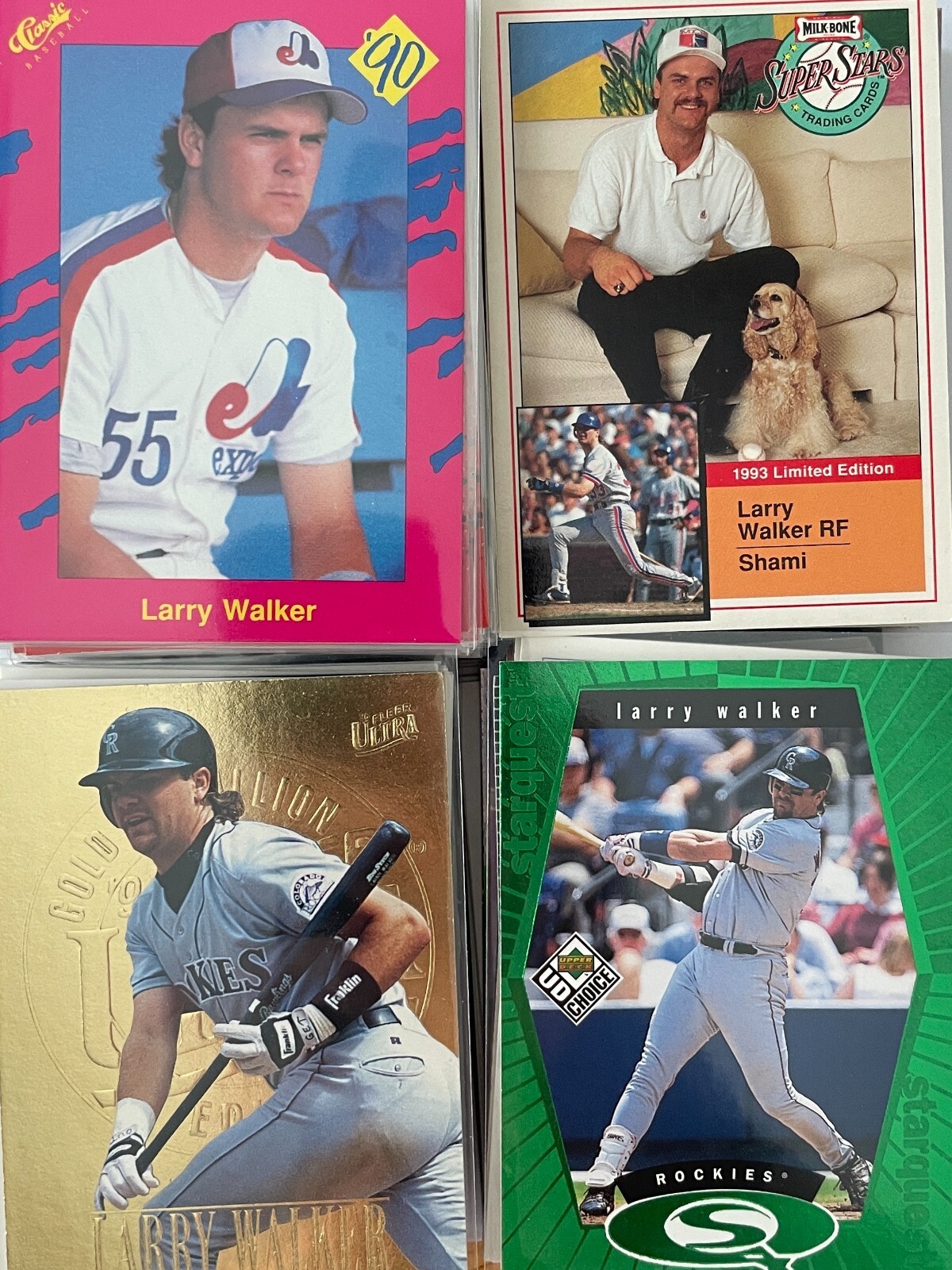 Larry Walker HOF Baseball Cards – Rookies, Inserts, Stars – Pick Your Favorites – Updated 5/20