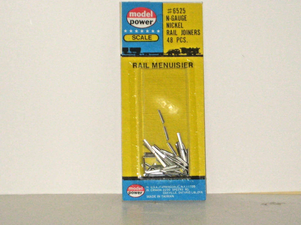 N SCALE MODEL POWER NICKEL RAIL JOINERS #6525 N NICKEL RAIL JOINERS - Image 2 of 3
