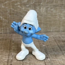 Crazy Smurf McDonalds Happy Meal The Smurf Movie 3" Figure Loose 2013
