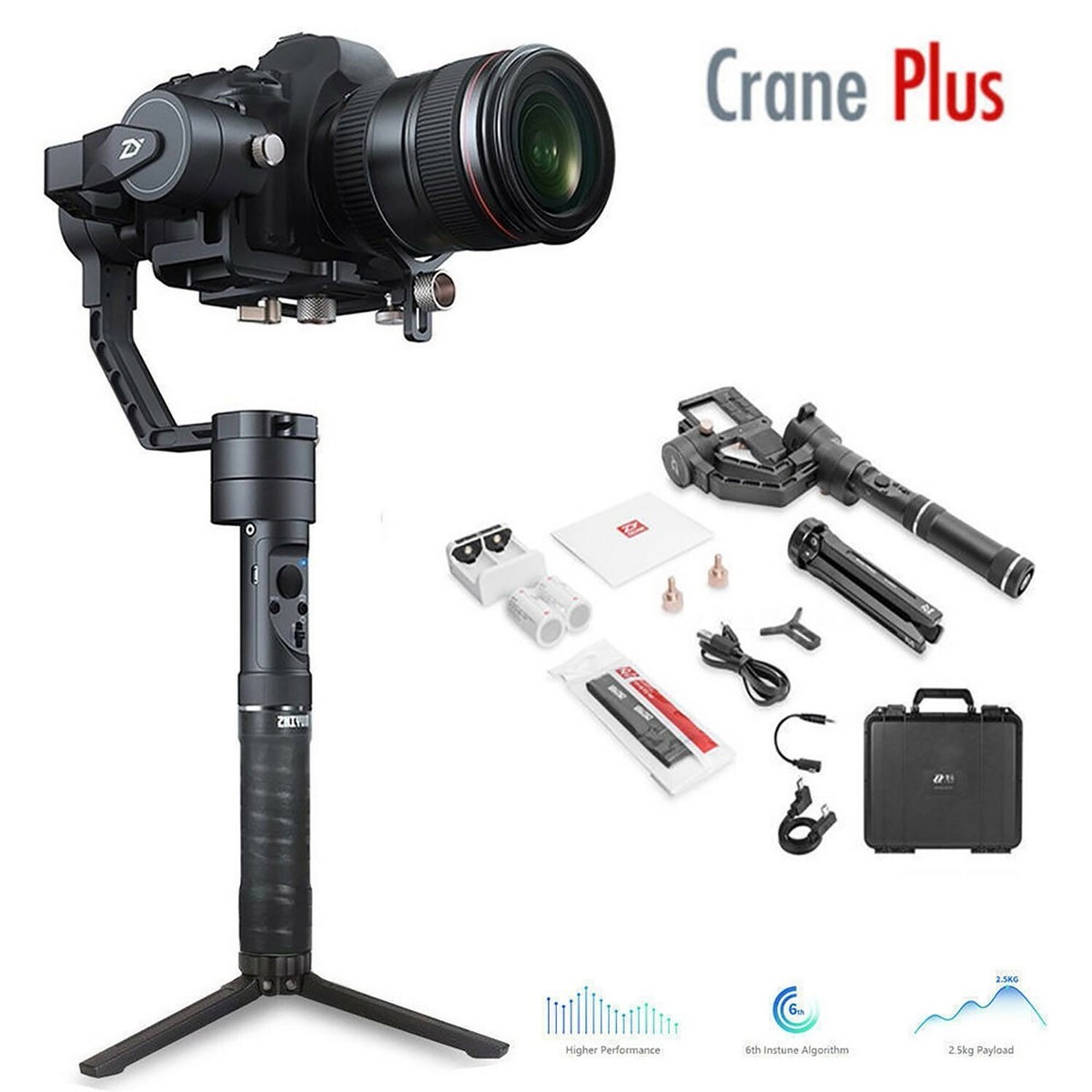 Zhiyun Crane Plus v2 update asse Gimbal stabilizzatore Per DSLR Mirrorless