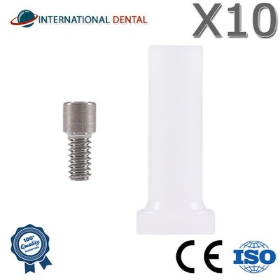 10 Kunststoffhülsen gerade & abgewinkelt Multi Unit 1.6 System Dental Fixture POM