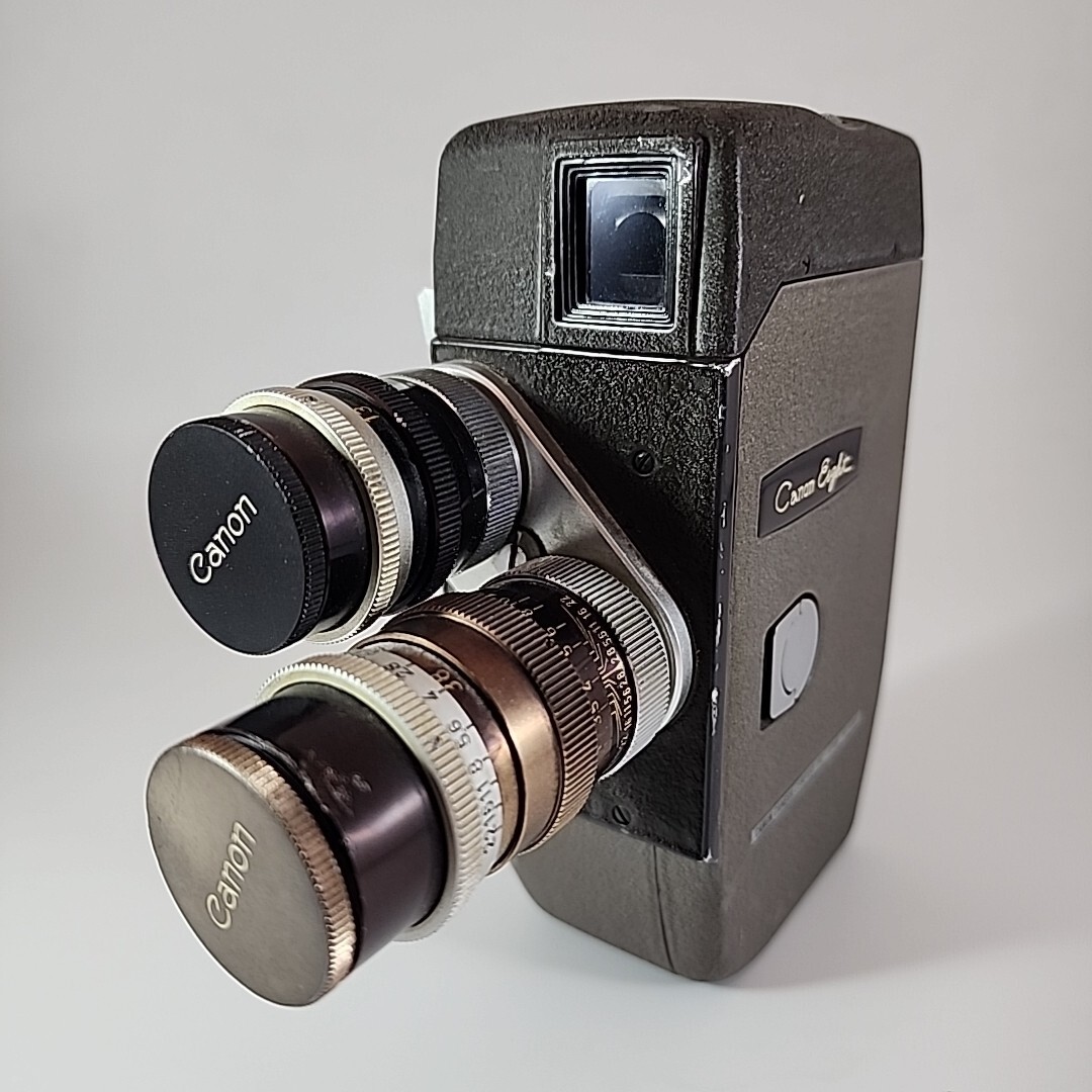 Canon Eight 8mm Film Movie Camera + C-8 13mm f1.4 & 38mm f1