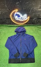 Vintage Nike Y2K Heather Blue Full Zip Up Hoodie Sweatshirt Mens Sz LG