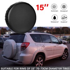 15 Spare Tire Cover Soft Wheel Leather Bag Protection Black For Toyota Rav4 Suv 15 Spare Tire Cover Soft Wheel Leather Bag Protection Black For Toyota Rav4 Suv