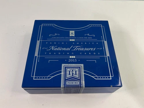 EMPTY Panini 2015 National Treasures Collegiate Football Trading Card Wooden Box
