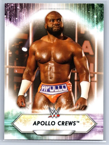 Apollo Crews 2021 Topps WWE #137 WWE Smackdown Pro Wrestling Card