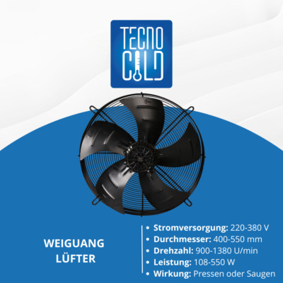 WEIGUANG AXIALVENTILATOR AXIALLÜFTER 230V INDUSTRIE METALL FÜR FENSTER UND WÄNDE