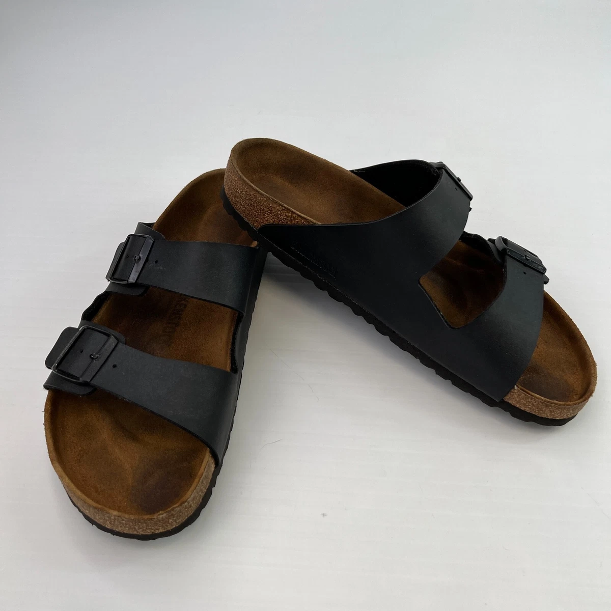 Birkenstock Sandals Mens 12 Leather Flat Slide Cruise Party