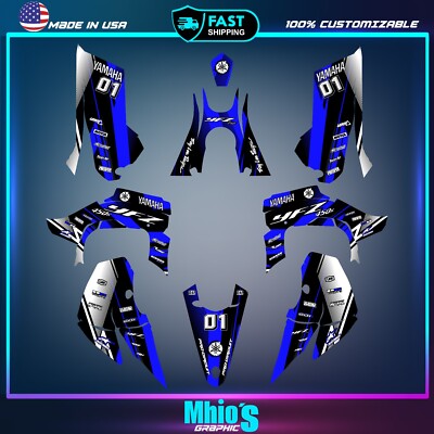 Yamaha YFZ 450R 450X Grafik Kit 2014 2016 2018 bis 2023 Decals Aufkleber ATV UTV