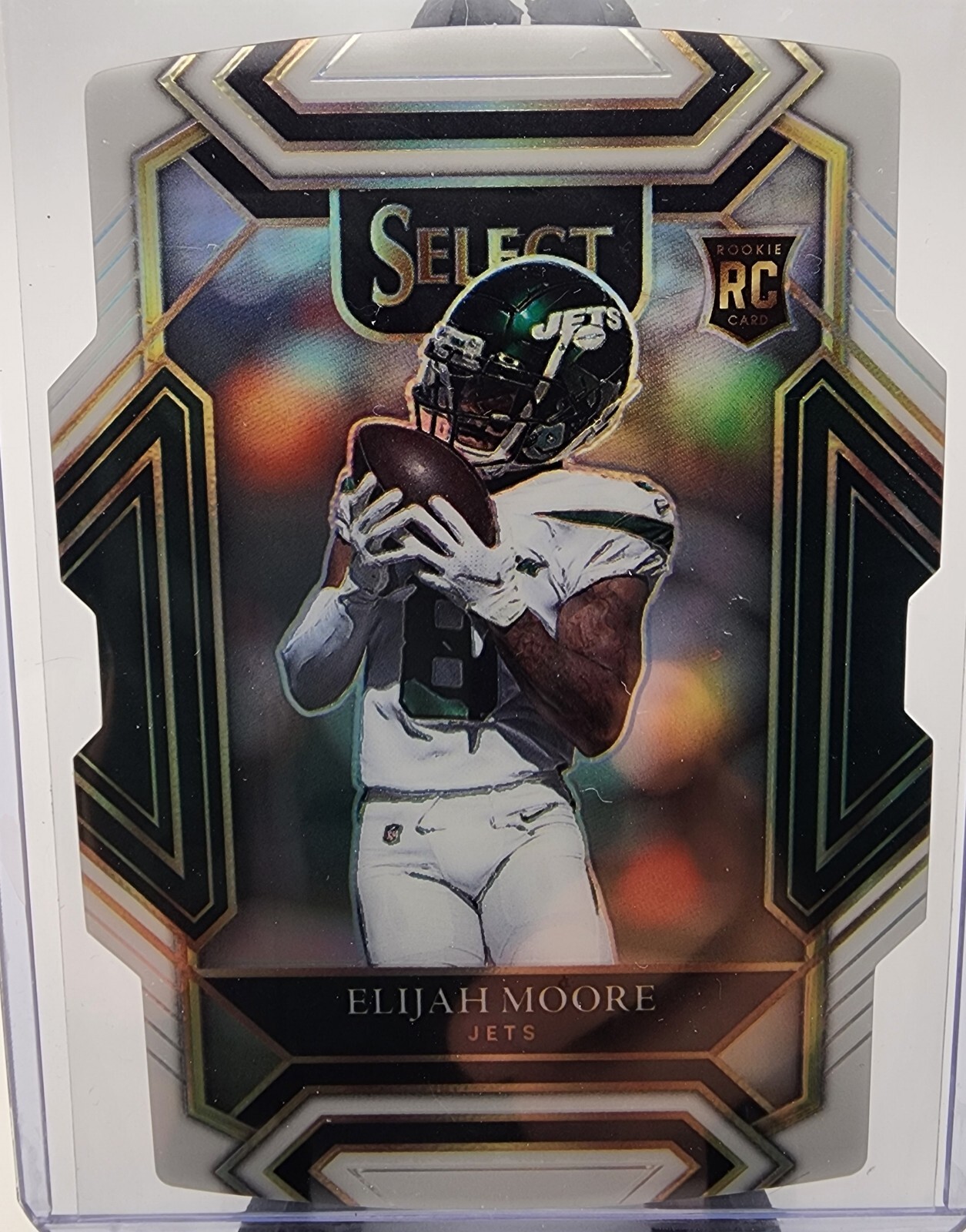 Elijah Moore 2021 Panini Select #256 White Club Level Prizm Die Cut /99 RC 🔥