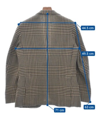 THE GIGI Casual Jacket BeigexBlack(Check Pattern) 46(Approx THE GIGI Casual Jacket BeigexBlack(Check Pattern) 46(Approx