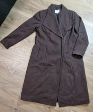 Vintage Women's A New Day Wool Coat, Brown, Full Length, Size Xl