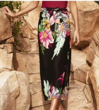 Walter Baker Women’s O/S Sarong Coverup Grand Magnolia Floral MSRP  $148