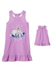 So Girl&rsquo;s Puppy And Kitty Best Friends Dorm Nightgown And Doll Gown Set Size 12