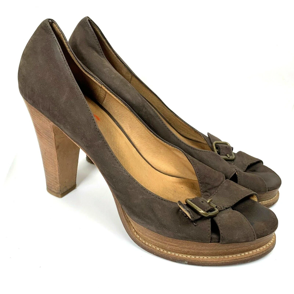 Michael kors brown heels 2025