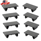 8 Pcs Rocker Switch Panel Cover ABS Rectangular Rocker Switch Blank Snap-In Hole